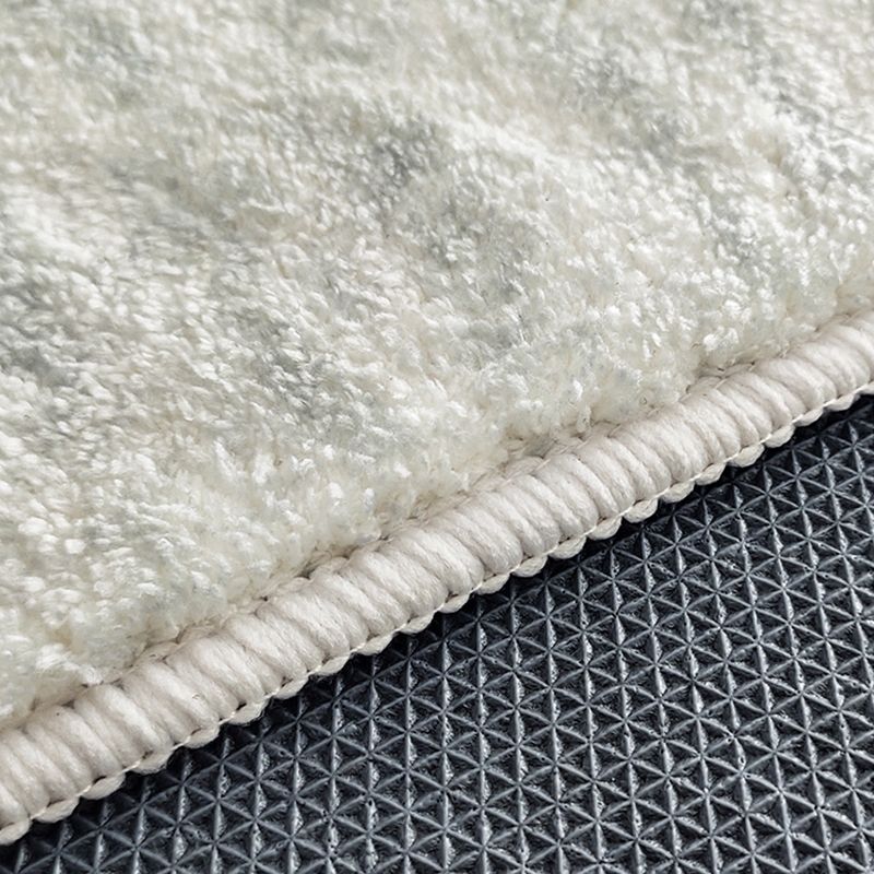 Fancy Modern Rug Grey Polyester Area Rug Geometric Print Anti-Slip Rug for Drawing Room