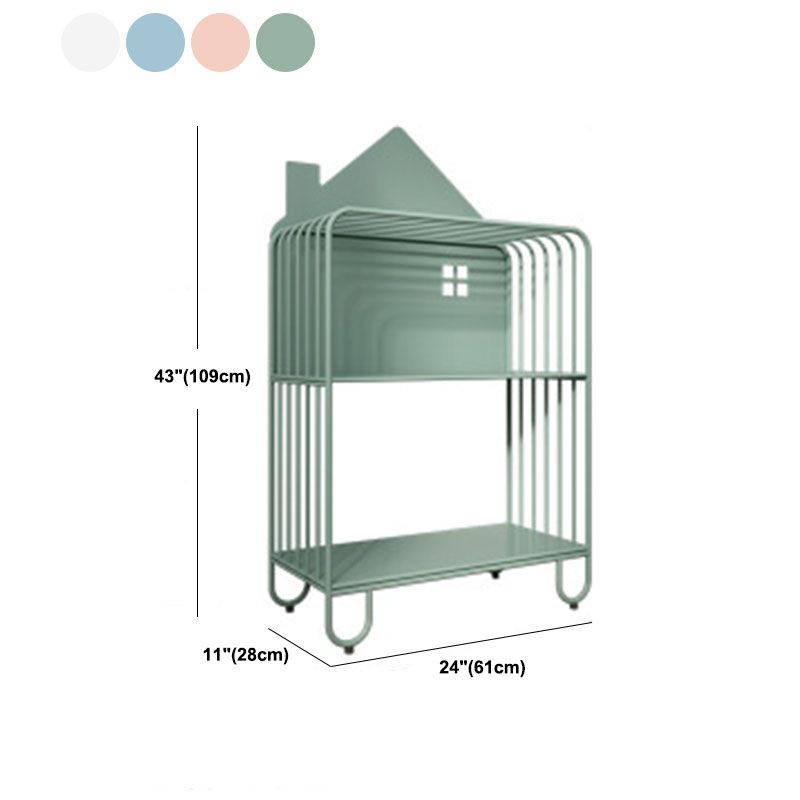 Modern Metal Bookshelf Standard Open Shelf Bookcase Shelves Included