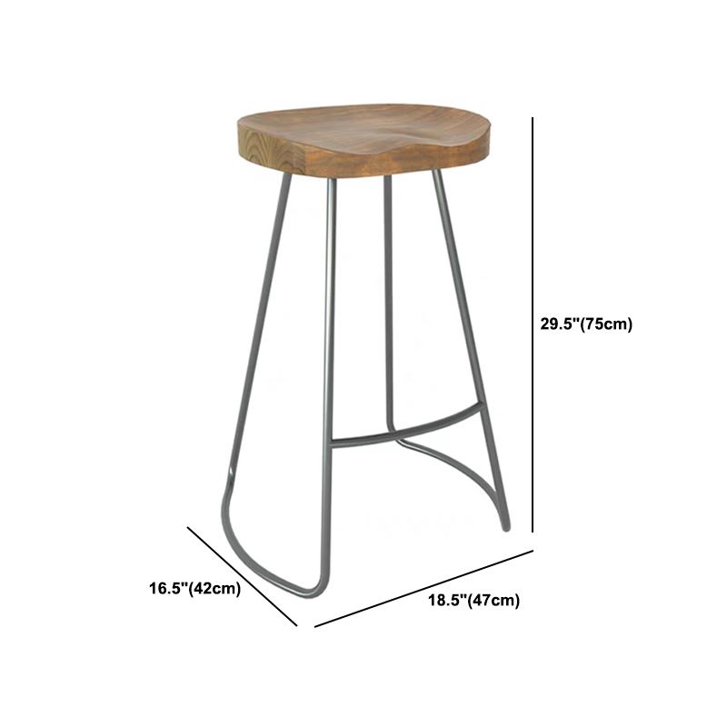 1/5 Pieces Modern Rectangular Pub Table Set Wooden Counter Table with Backless Stools