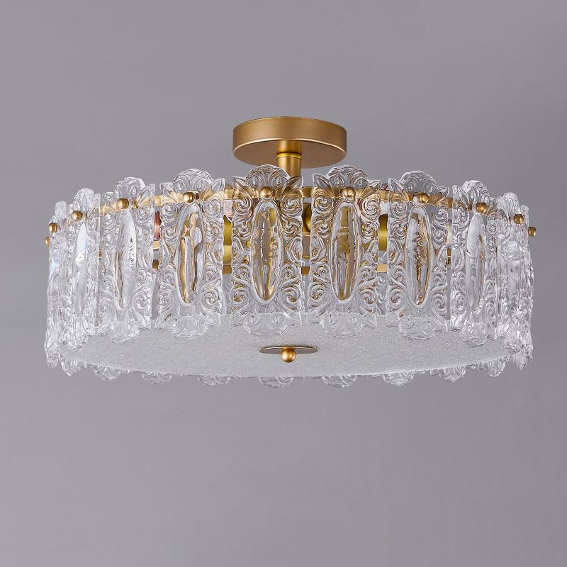 Nordic Creative Ceiling Light Golden Flush Mount Light Fixture for Bedroom