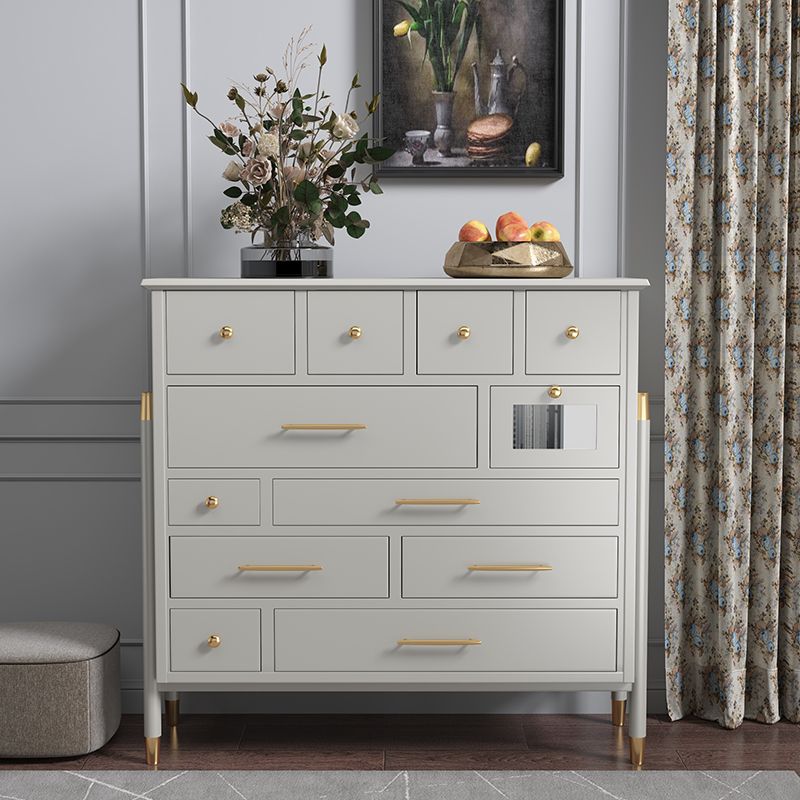 Wooden Storage Chest Dresser Contemporary Glam Dresser with Drawers