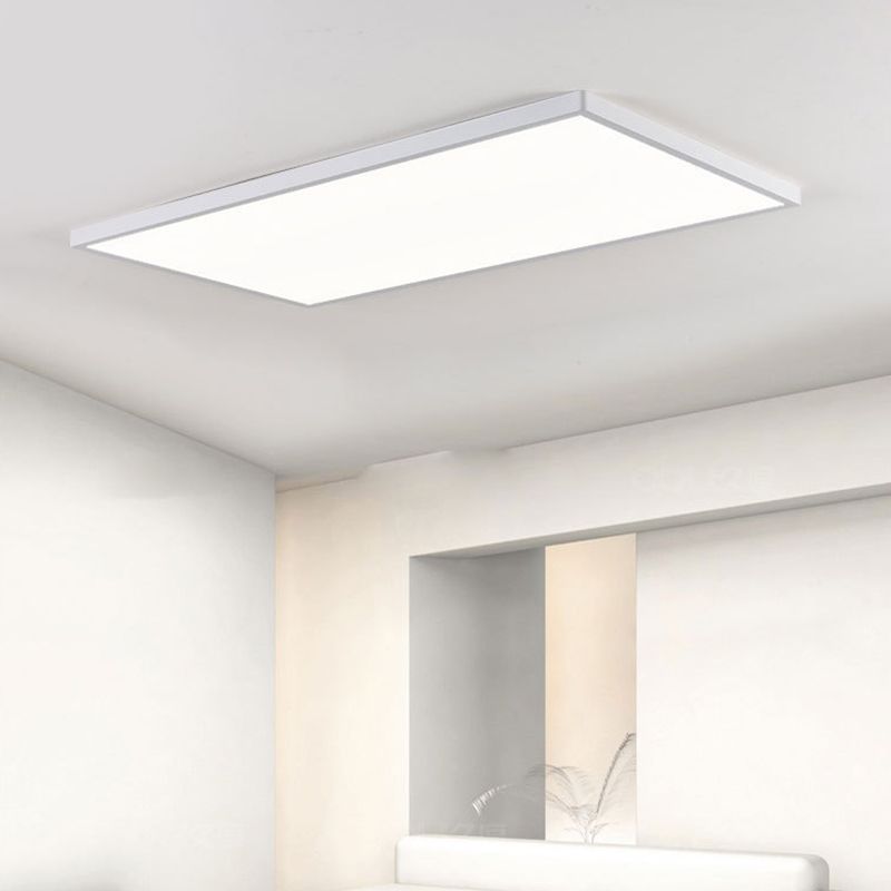 Geometric Flush Mount Fixture Modern 1 Light Metal Flush Light