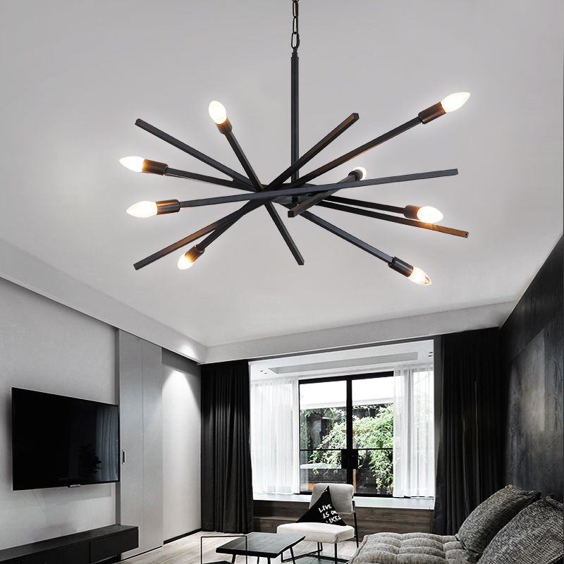 Sputnik kroonluchter lamp Eenvoudige lijnontwerpverlichtingsarmatuur voor woonkamer