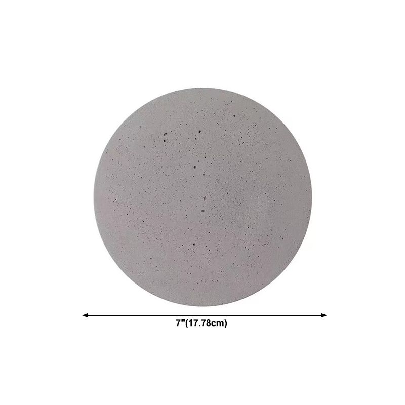 Modern Cement Wall Lamp 1-Light LED Wall Mount Lamp for Living Room