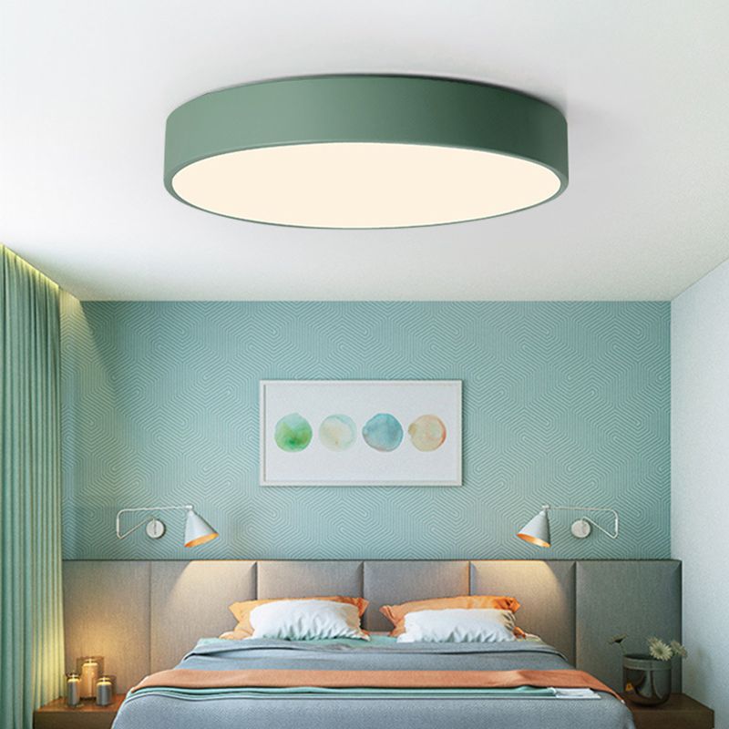 Schijfinbouw plafondlamp Minimalisme Acryl plafondmontage lichtarmatuur voor slaapkamer
