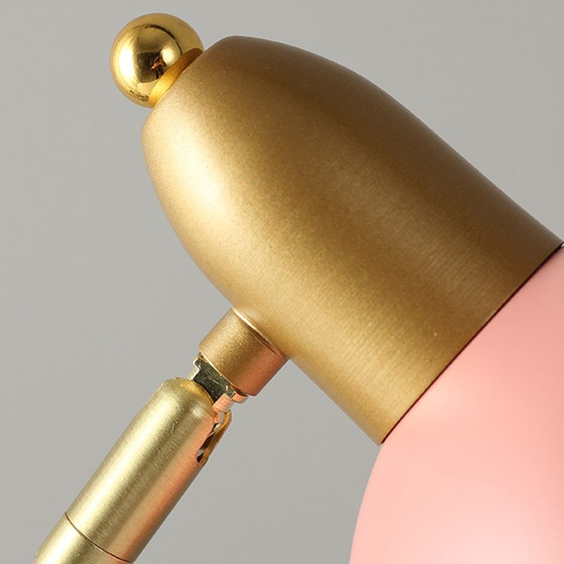 4 kleur optionele macaroon -stijl bureaulamp metaal koepel koepel oogbescherming bestuderen kamer verlichting armatuur