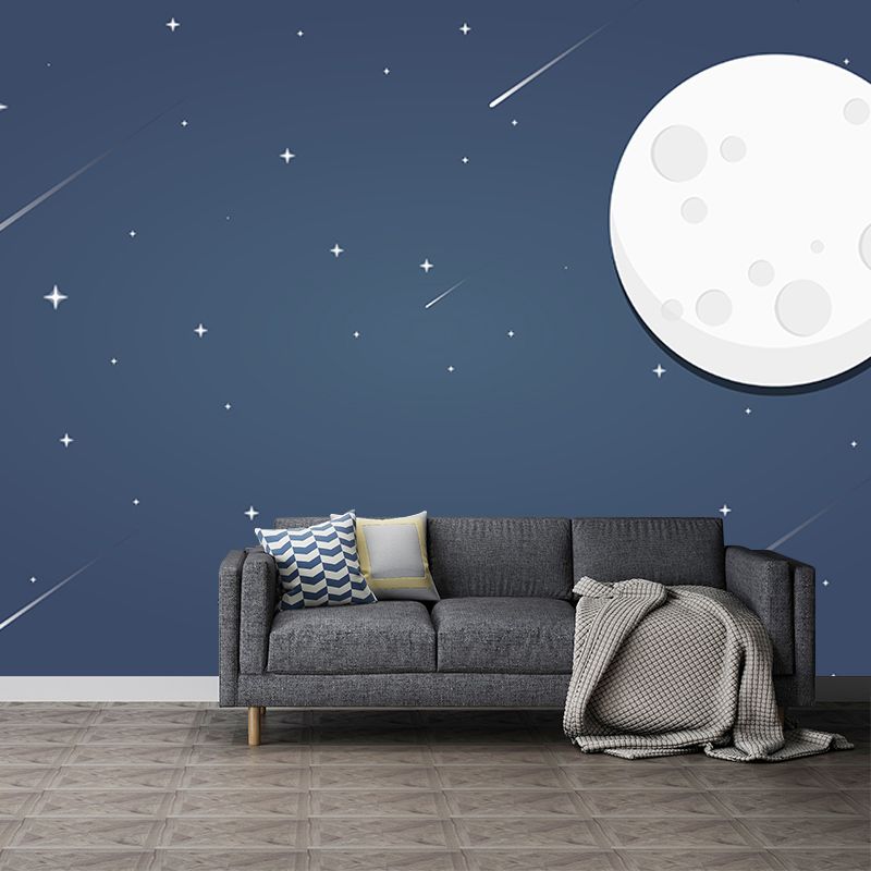 Outer Space Stain Resistant Customized Mural Wallpaper for Living Room Bedroom