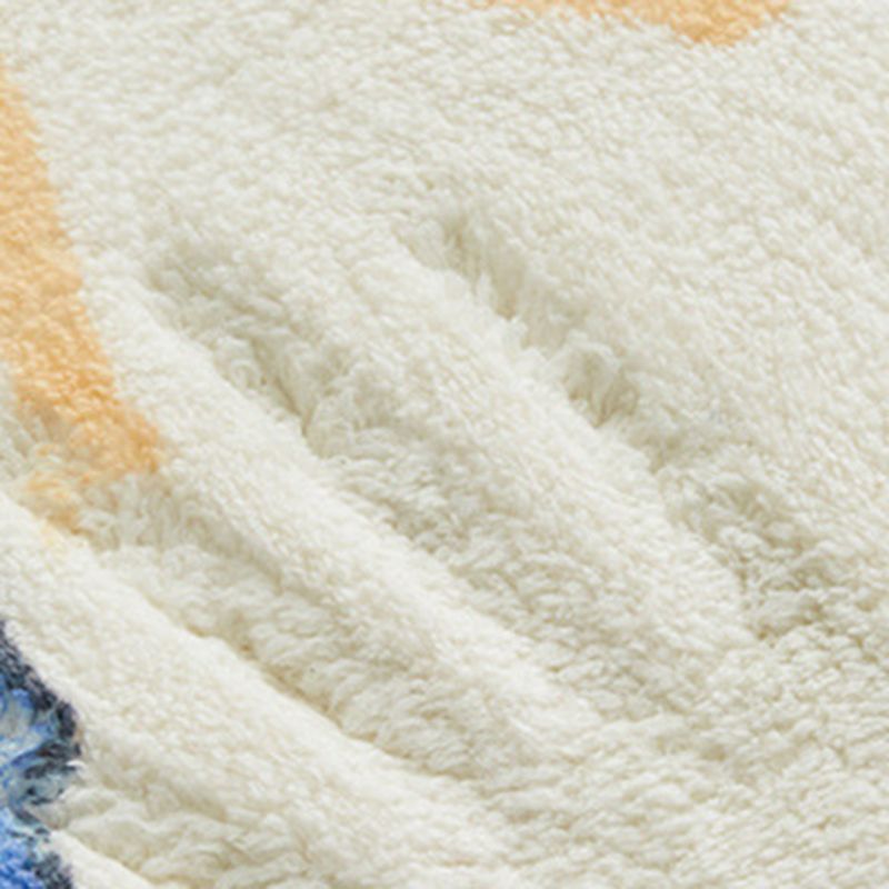 Green Modern Rug Polyester Plant Area Rug Washable Indoor Rug for Home Decoration