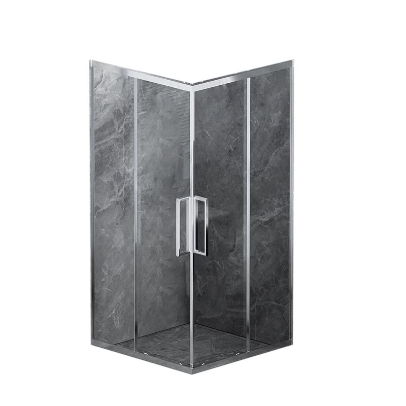 Aluminum Alloy Tempered Glass Shower Door Simple Shower Screen