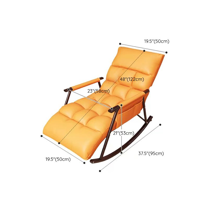 Modern Rocking Chair Upholstered Button-Tufted Reclining Recliner Chair