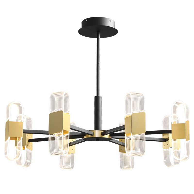 Starburst Metal Chandelier Lighting Contemporary Style LED Pendant Lighting Partramure