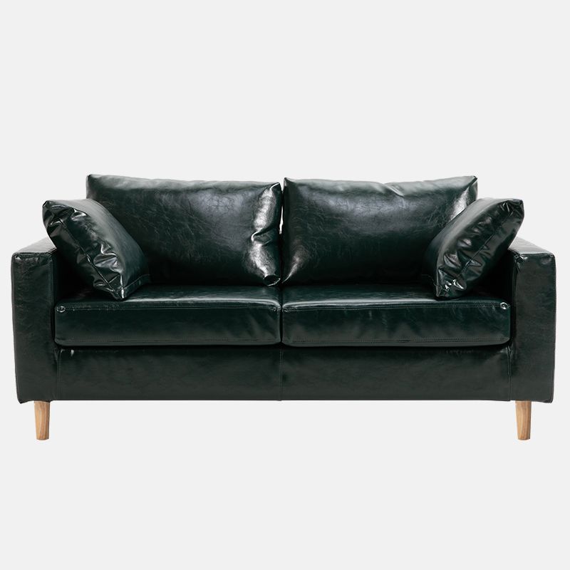 Beige Modern Farmhouse Cushions Standard Sofa 21.65"High Square Arm Sofa