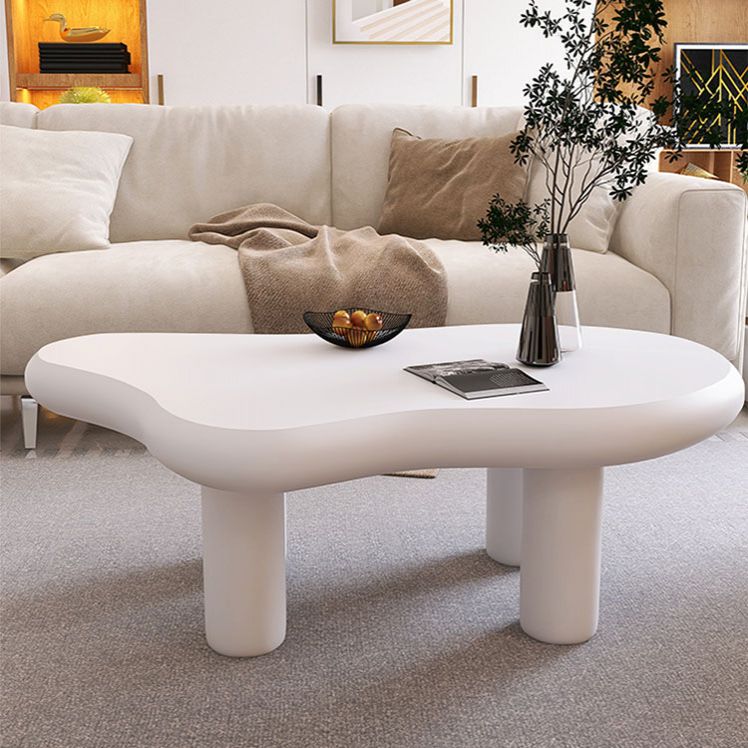 4 Legs Coffee Table Wood Geometric Coffee Coffee or End Table