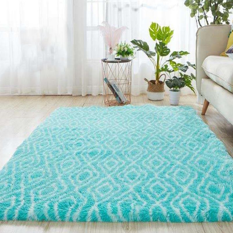 Multicolor Home Decoration Rug Casual Tie Dye Graphic Print Carpet Plush Stain Resistant Pet Friendly Non-Slip Rug