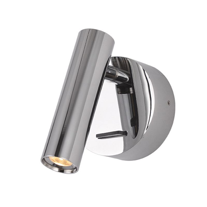 4.3" H Simplicity Bedside LED Reading Lamp Modern Style Spotlight Wall Sconce with Round Metal Base