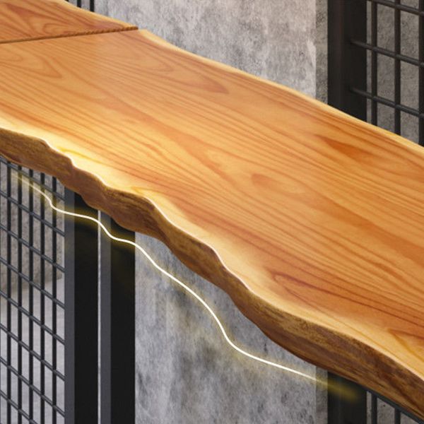 Rectangle Solid Wood Bar Table Set Luxurious 1/3 Pieces Counter Table with High Stools