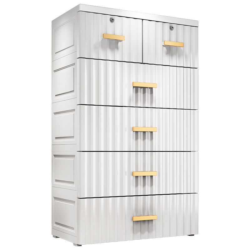 Bedroom Plastic Storage Cabinet Contemporary Matte Finish Cabinet