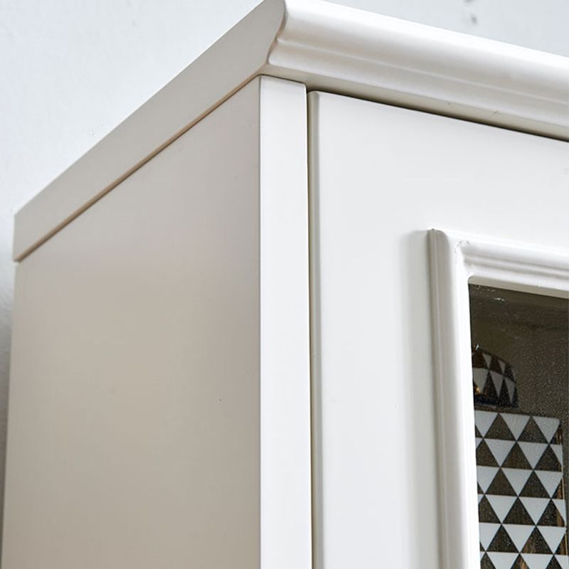 Modern Style  Bookshelf Closed Back Standard Engineered Wood Bookcase in White