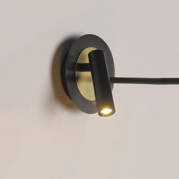 Multi Lights Cylinder Wall Sconces Modern Style Metal Wall Mounted Reading Lights