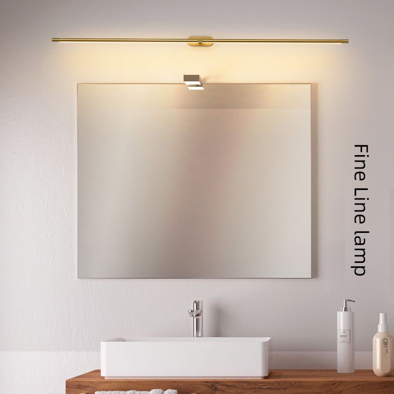 Lámparas de pared de tocador lineal de estilo minimalista moderno.