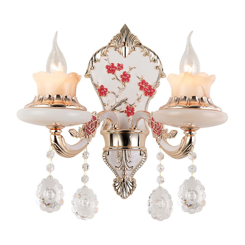 Éclairage mural de restaurant en forme de forme incurvée Postmoderne Opale Verre givrée en verre Gold Gold Murd Murd