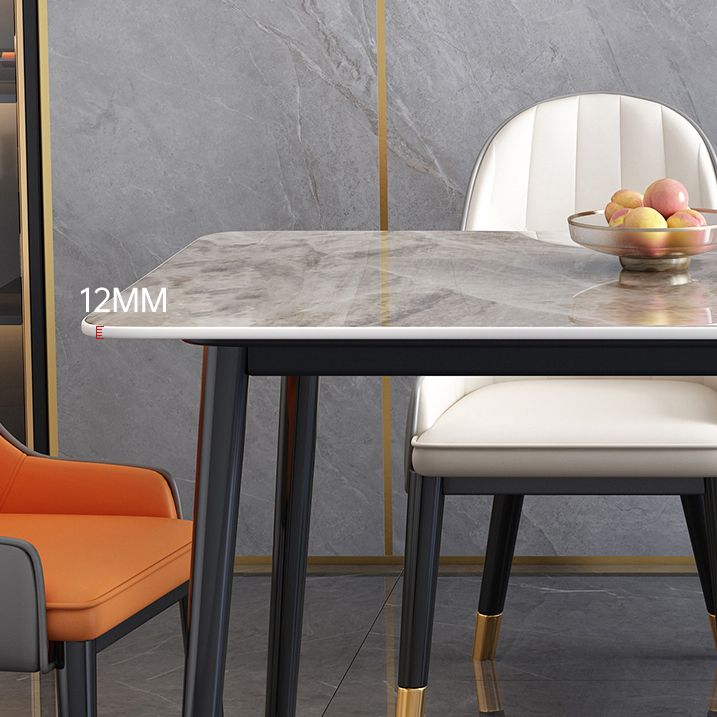 Rectangle Stone Dining Table Luxury Dining Table for Dining Room