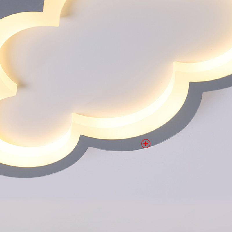 Joli plafonnier LED à motif de nuage, plafonnier pour chambre d'enfant