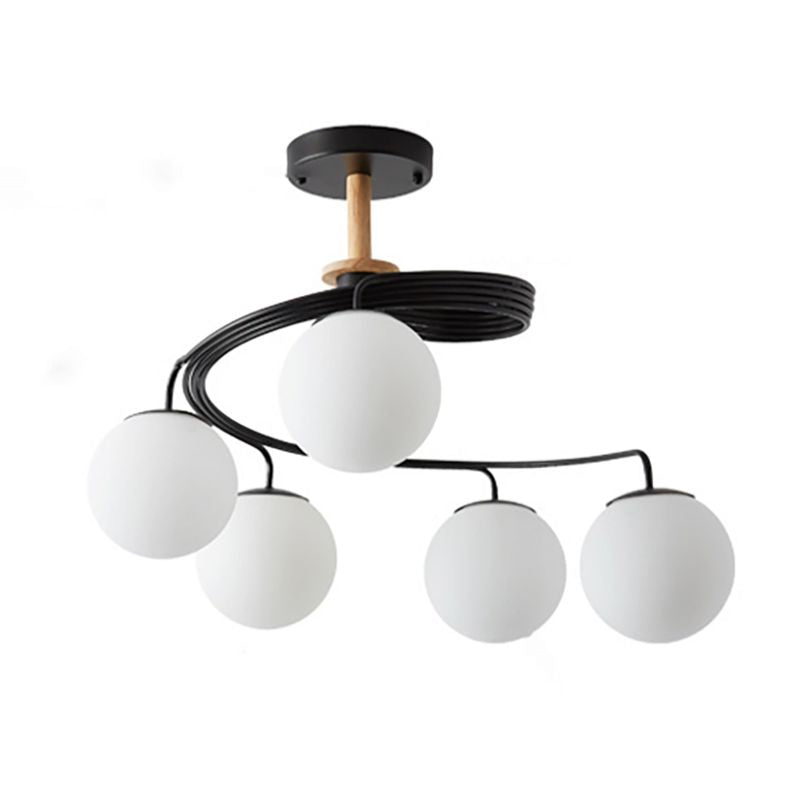 Lampade per lampadari in legno moderni in legno di lampade a sospensione a sospensione multipla