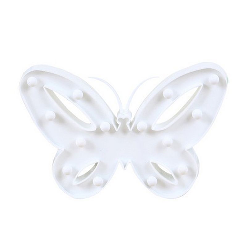 Nordic Butterfly Nightstand Lighting Plastic Girls Bedroom LED Wall Night Lamp