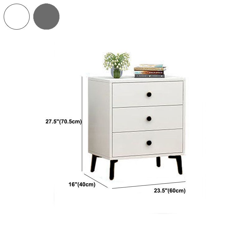 Glam Vertical Engineered Wood Storage Chest Bedroom Chest with Drawers