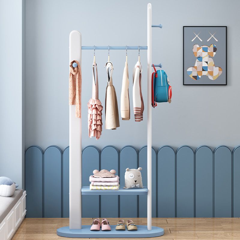 Stable Coat Rack Solid Rubberwood Free Standing Hooks Design Coat Rack