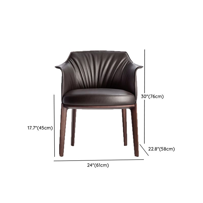 Mid-Century Modern Arm Chair Living Room Arms Included Basic Four Leg Armchair