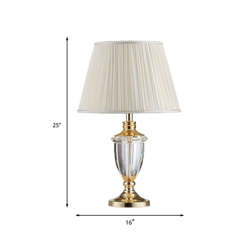 1 Kopfstudienaufgabe Lampe Modernes weißes Lesebuchbuch mit konischem Stofffarben