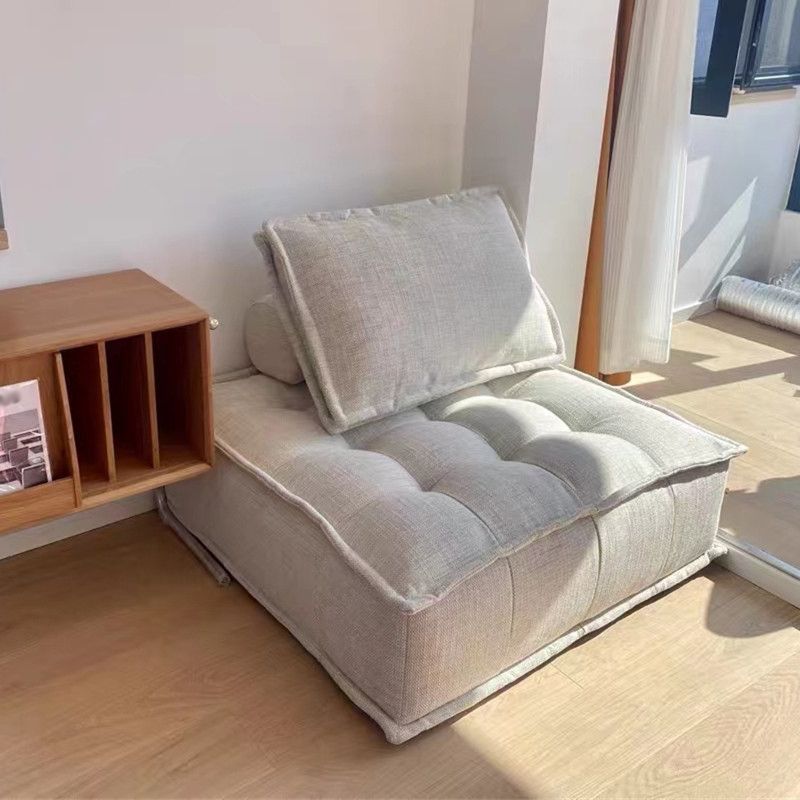 Faux leather Parsons Chair Removable Cushions Armless Chair for Living Room