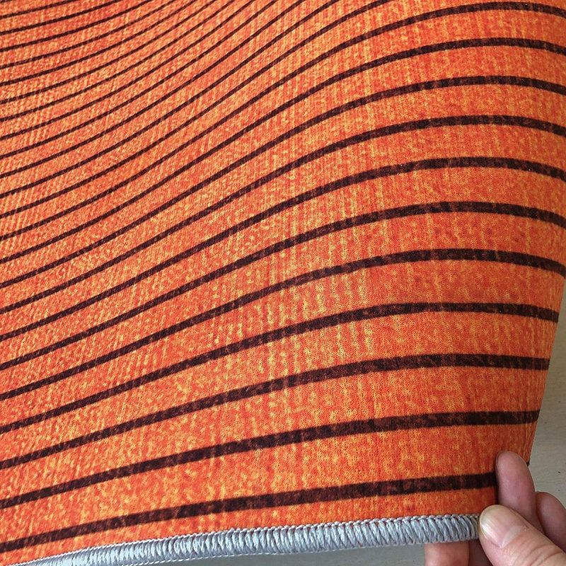 Prachtig polyester tapijt Moderne oranje Tape woonkamer vloerkleed met niet-slipachter