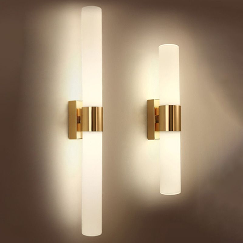 2 Lights Contemporary Wall Mounted Light Fixture Aluminum Indoor Flush Mount Wall Sconce
