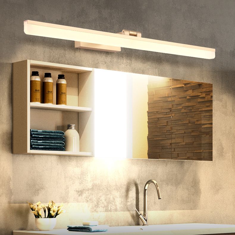 Nordic Simplicity Rectangular Wall Lights Plastic Sconce Light Fixtures for Bathroom