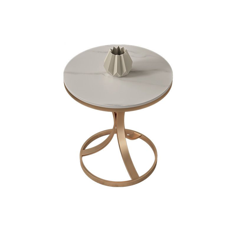 21.65" Tall Contemporary Style Side End Table Metal Frame Side Accent Table