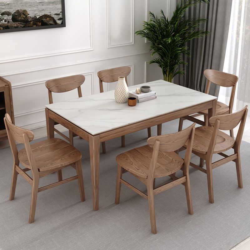 Modern Side Chair Solid Wood Indoor Dining Chair for Living Room