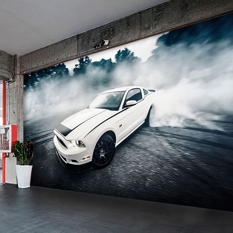 Simple Car and Street Mural for Boy's Bedroom Cool Wall Art, Made to Measure