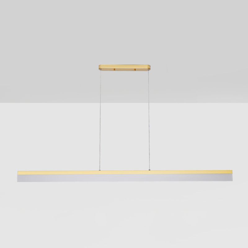 Lumière de l'île contemporaine Métal linéaire 1 Light Plafond île Light pour la cuisine