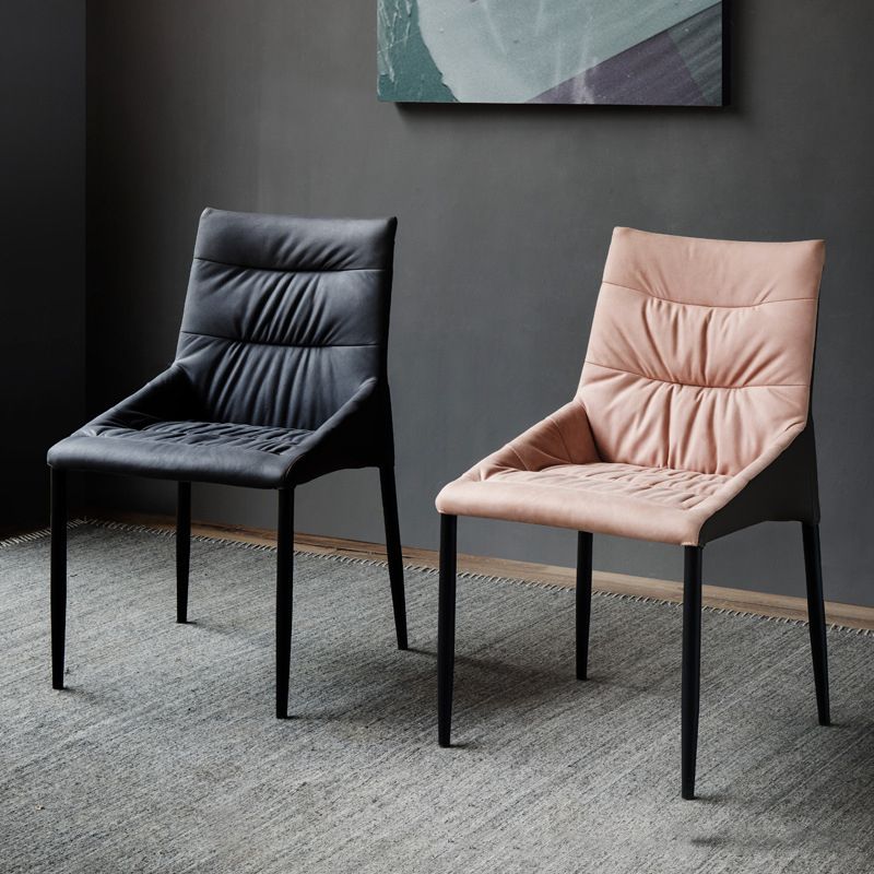 Home Dining Room Arm Chair Black Legs Upholstered Dining Chair