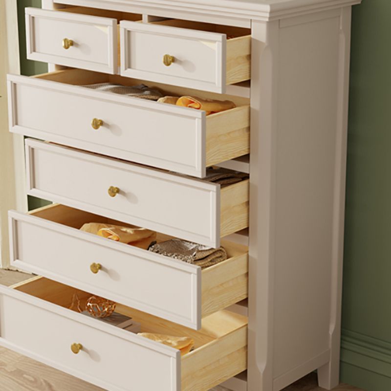 Wooden Dresser Classic Glam Storage Chest Dresser for Bedroom