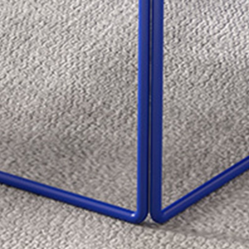 Mid-Century Modern Metal Frame Rectangular Single Coffee Table