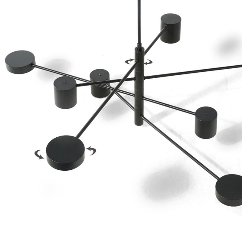 Lampada a sospensione ombreggiata in metallo Stile SEMPLICITÀ LA LADAGGIO PENDANTE LAMO IN NERO