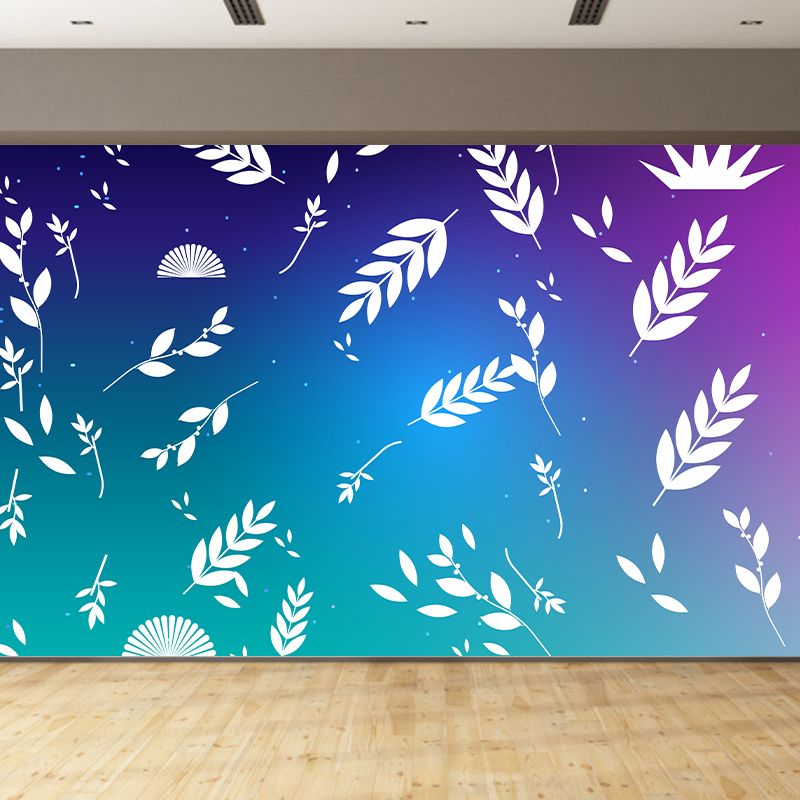 Illustration Environment Friendly Mural Wallpaper Tropical Plants Living Room Wall Mural