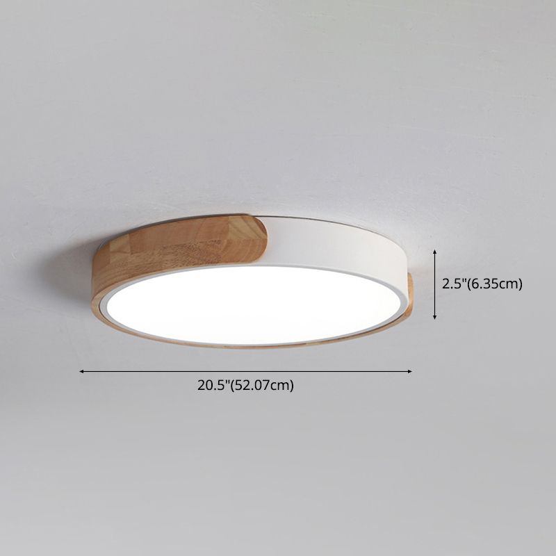Modern Style 1-Light Flush Mount Light Fixtures Cylinder Metal Flush Ceiling Led Light Fixture