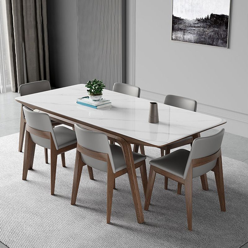 Medieval Modern Stone Dining Table Rectangle Table for Dining Room