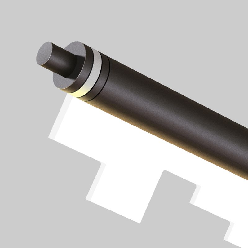 Contemporary Pendant Light Linear 1 Light Pendant Light Fixture with Acrylic Shade