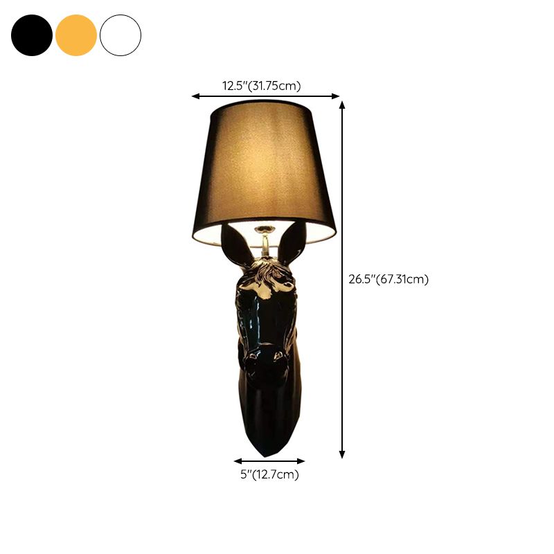 Geometric Wall Light Fixture Modern Resin 1 Light Wall Sconce